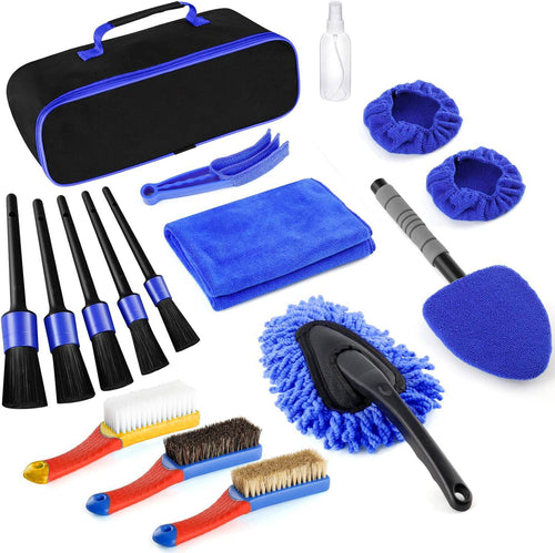 17-Piece Car Detailing Brush Set