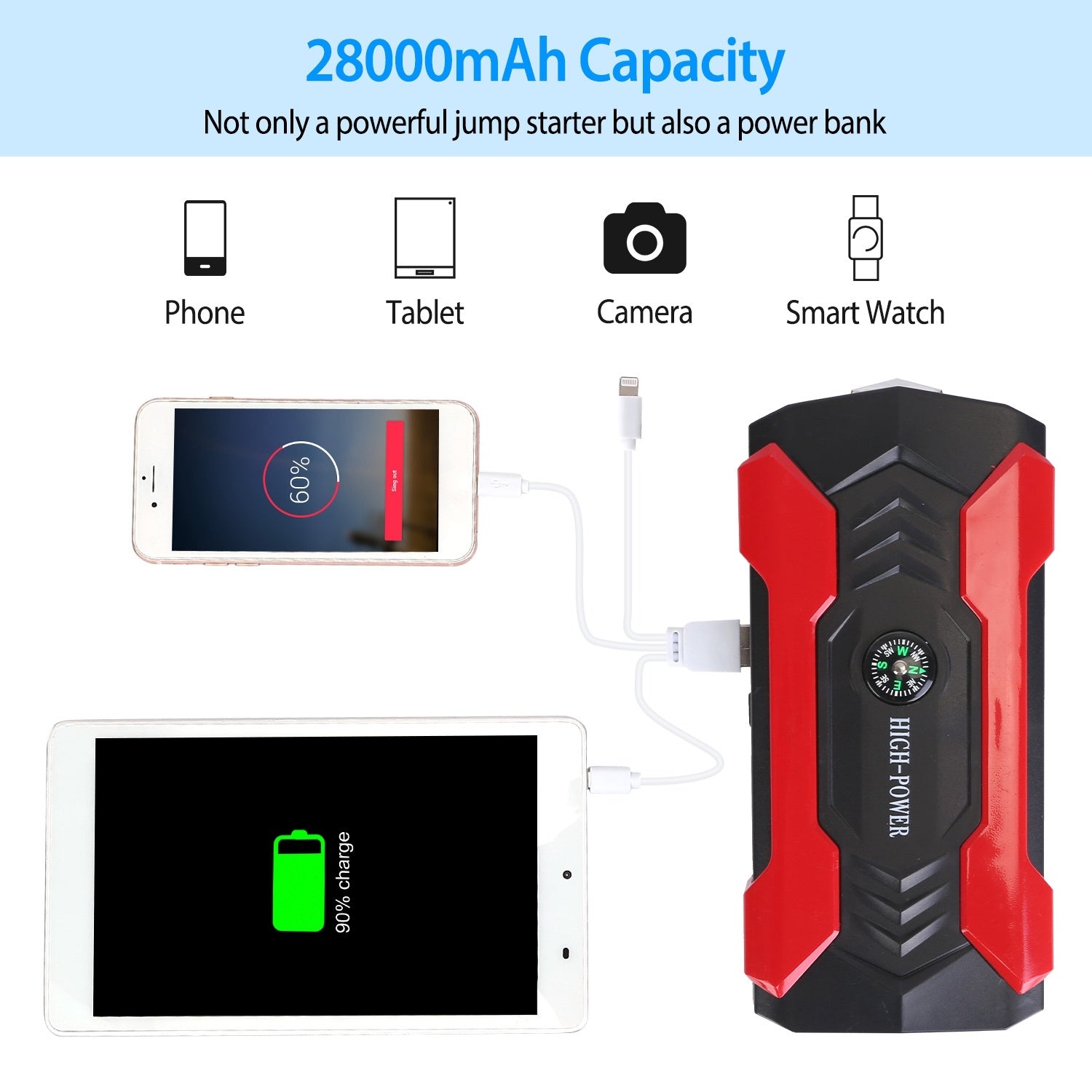Jump Starter/Booster 800A Peak Power