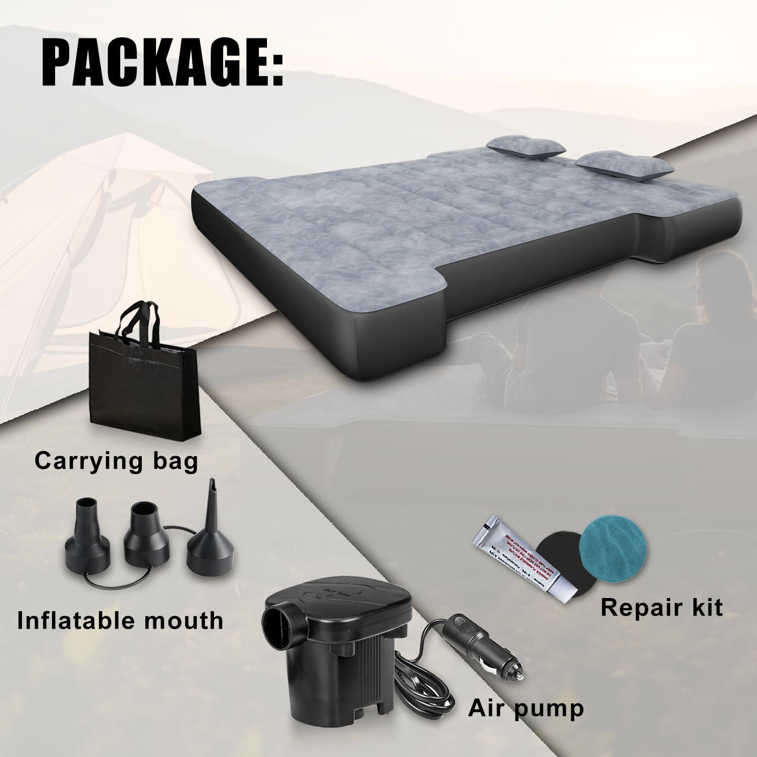 Truck Bed Air Mattress With Carry Bag
