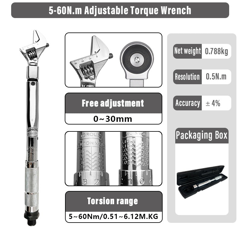 Convertible Head Torque Wrench