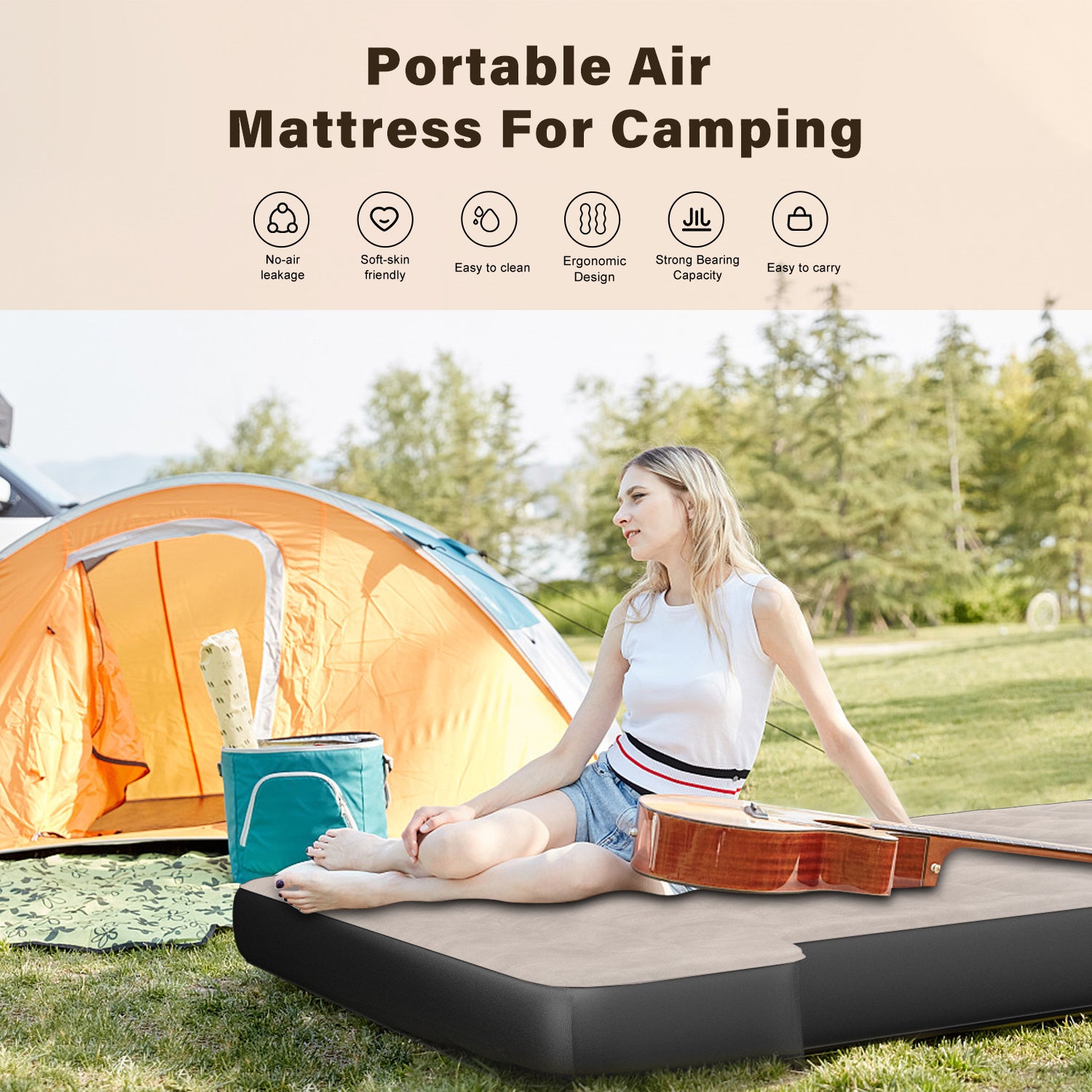 Truck Bed Air Mattress With Carry Bag