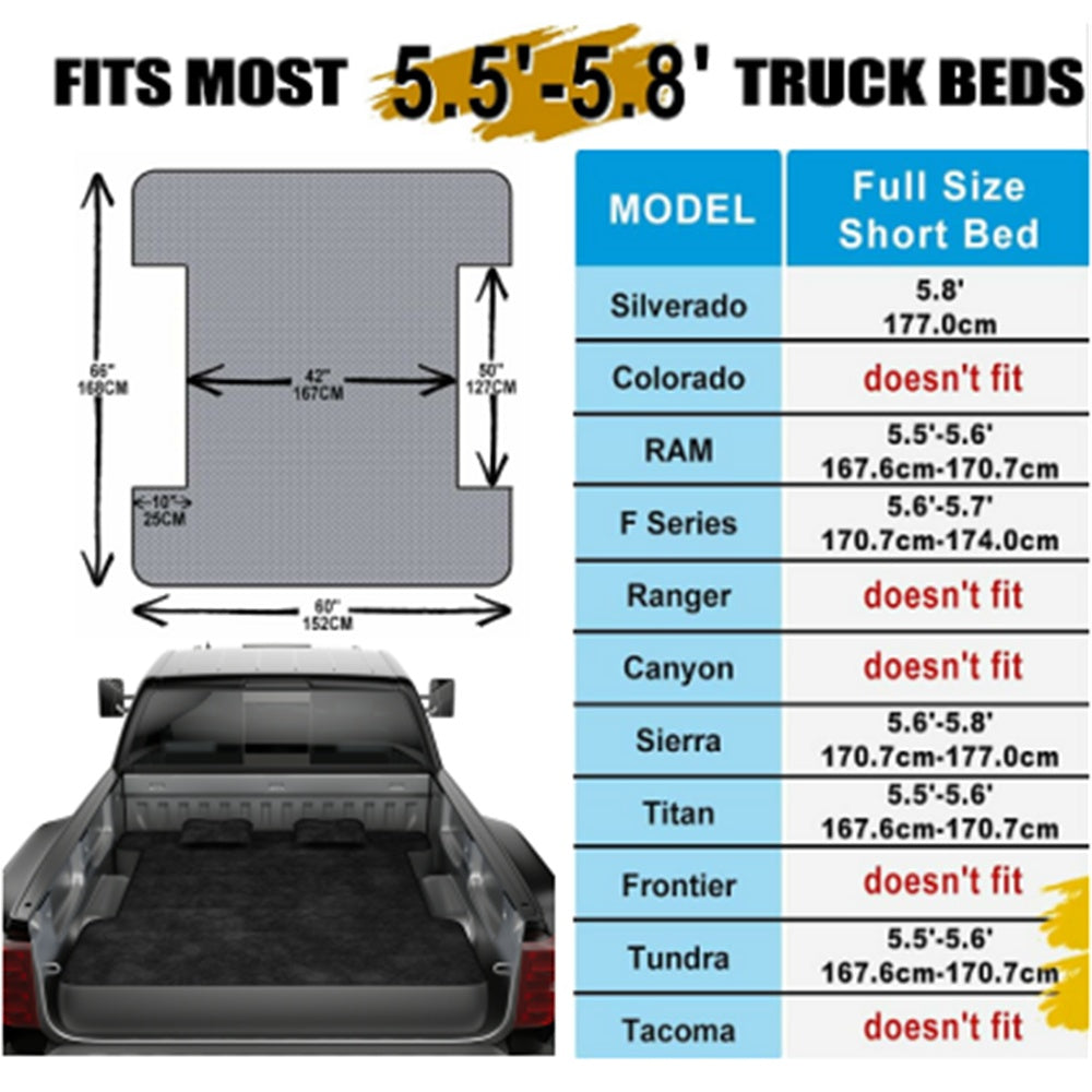 Truck Bed Air Mattress With Carry Bag