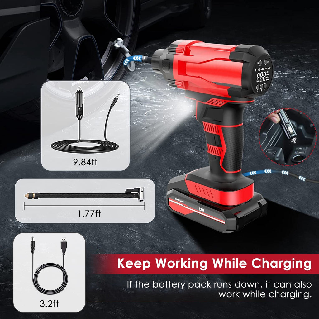 Portable Cordless Car Tire Inflator