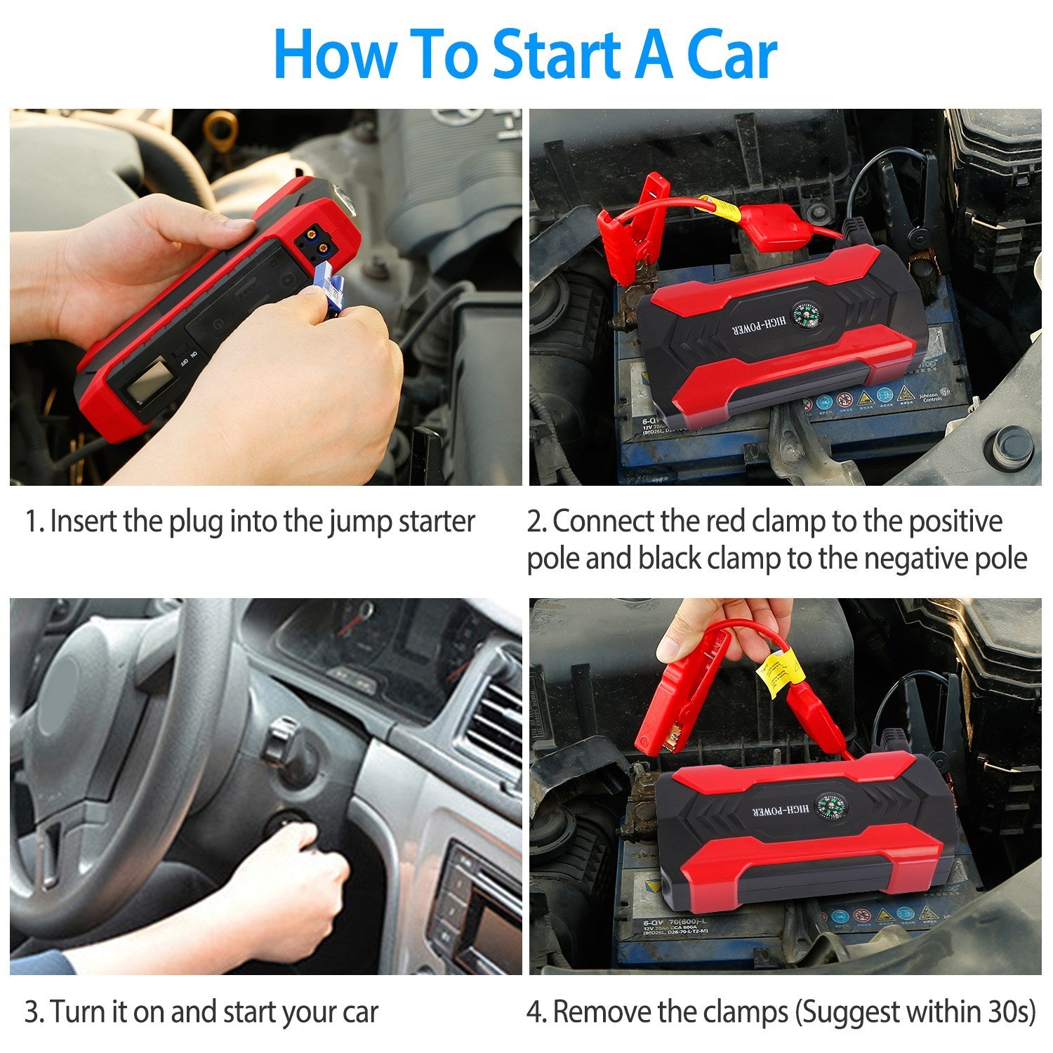 Jump Starter/Booster 800A Peak Power